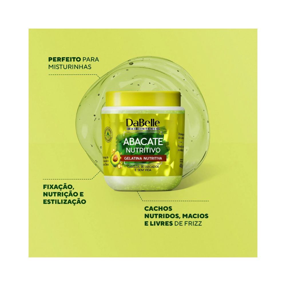 Gelat Dabelle 800g Nut Abacate Nutritivo