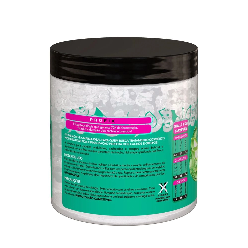 Gelatina Salon Line Babosa To De Cacho Volume Hidratação Pote 550g