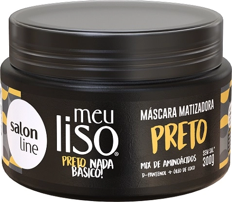 Masc Matiz Salon Line Meu Liso 300g Preto