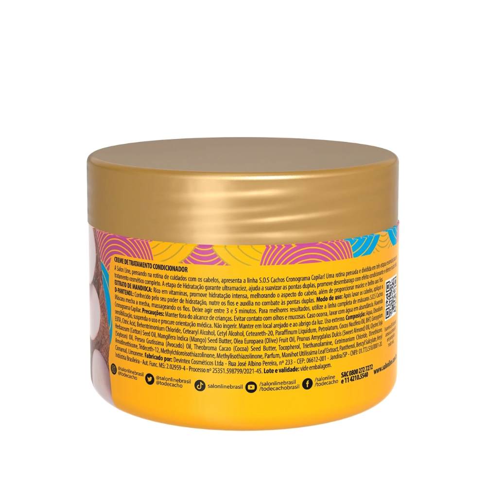 Masc Sos Salon Line Cronograma Cap.300g Hidratacao