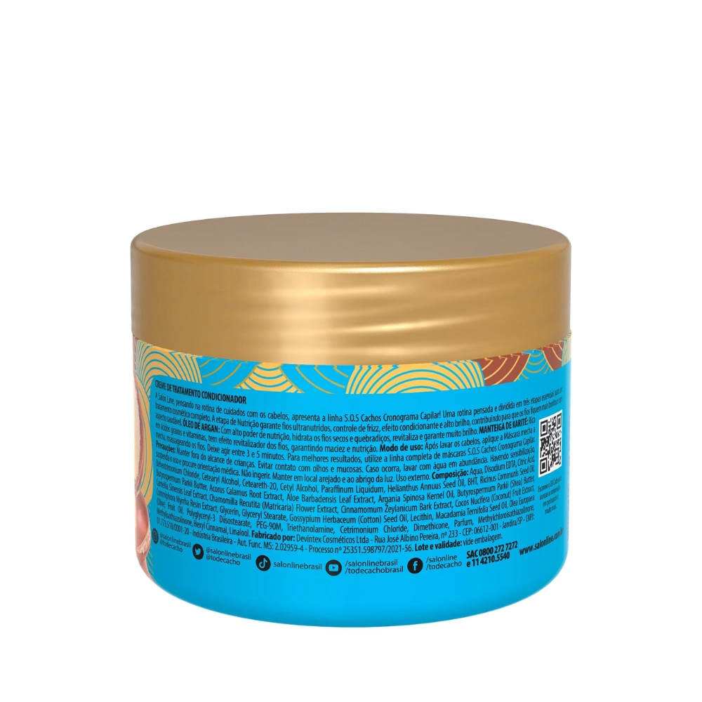 Masc Sos Salon Line Cronograma Cap.300g Nutricao