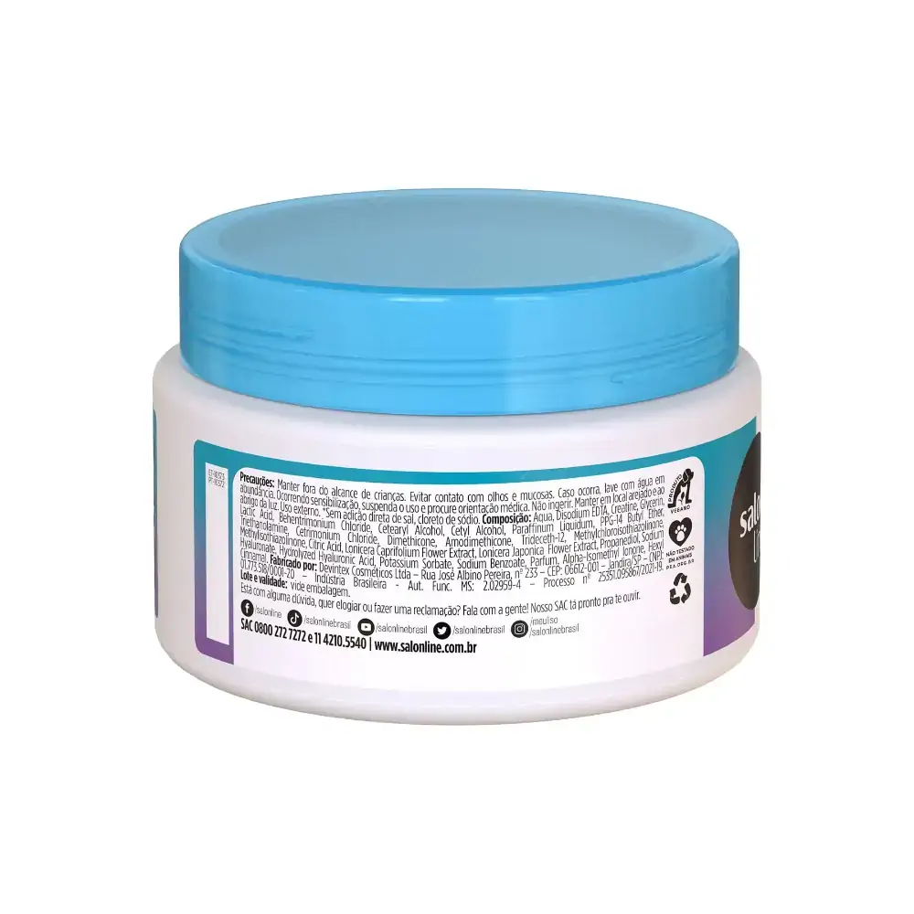 Masc Salon Line Meu Liso 300gr Acido Hialuronico