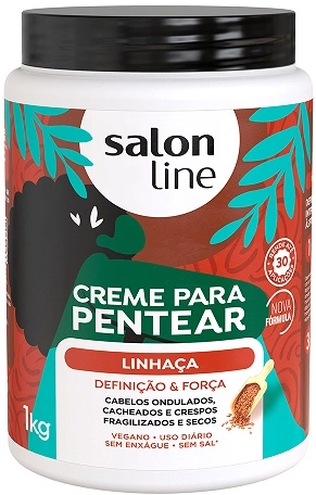 Creme P/ Pentear 1kg Linhaça Salon Line
