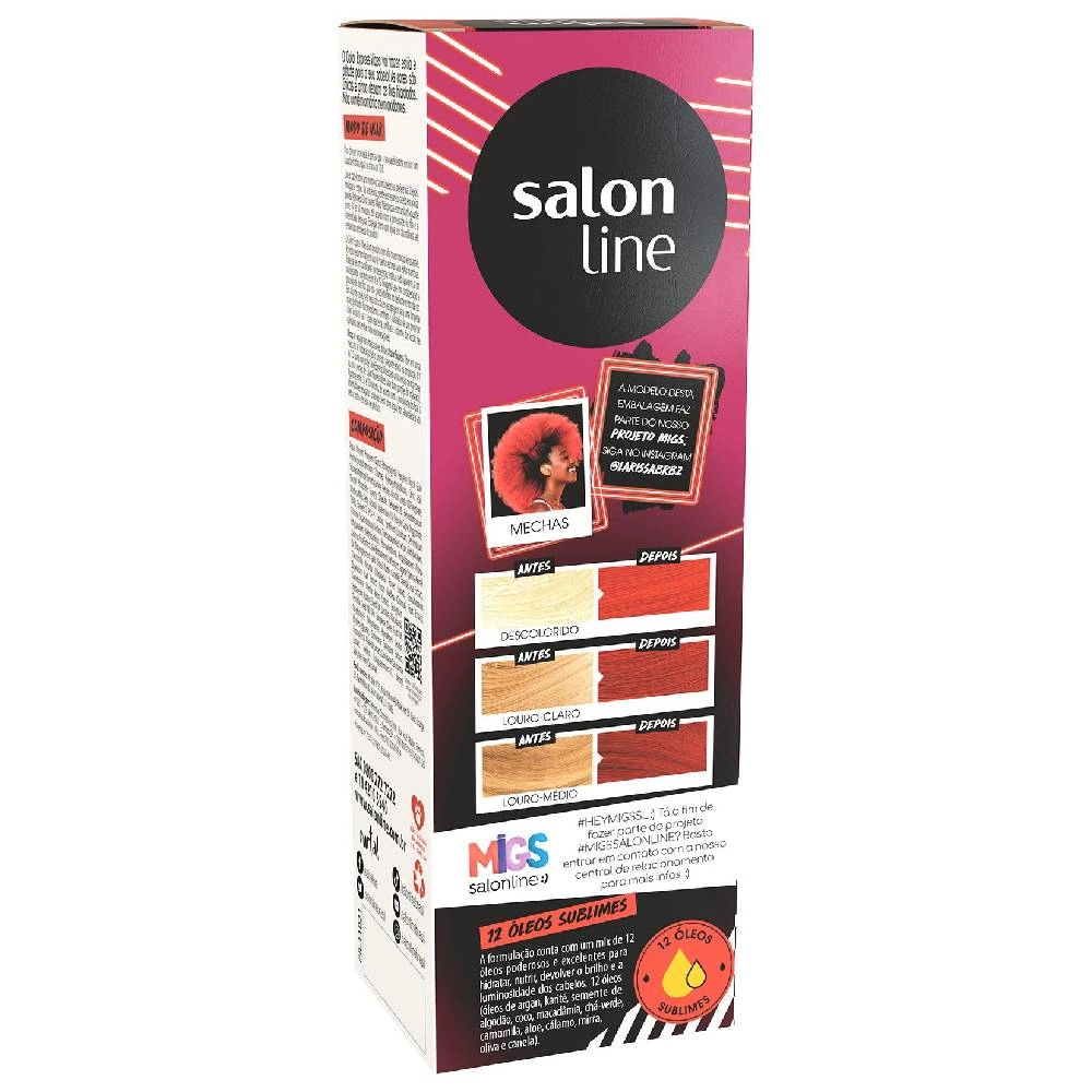 Tonalizante Salon Line Color Express Vibes Laranja Neon 100ml