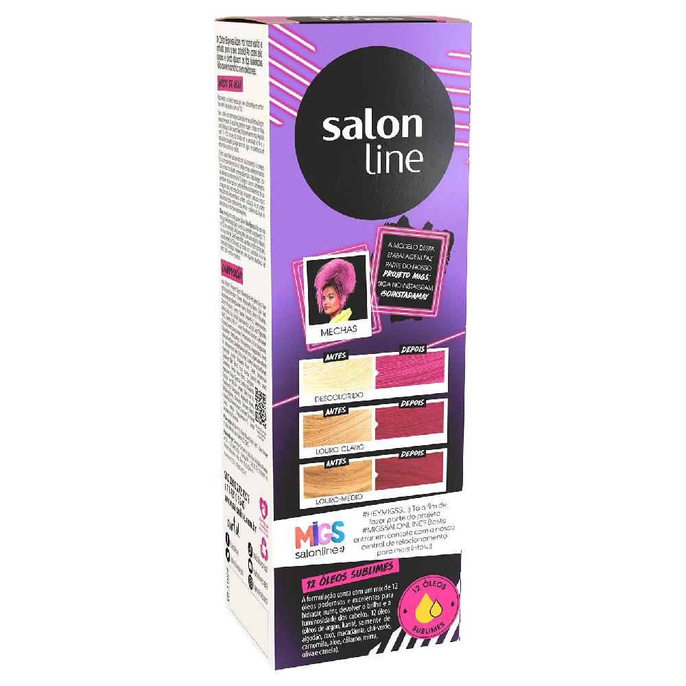Tonalizante Kit Salon Line Color Express Kit Vibes Rosa Neon 100ml