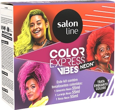 Tonalizante Kit Color Express Kit Fun Vibes Neon 3 Em 1 100ml