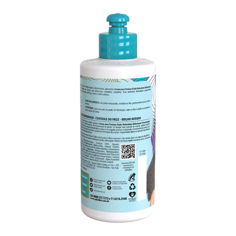 Creme P/pentear Salon Line Sos Acido Hialuronico 300ml