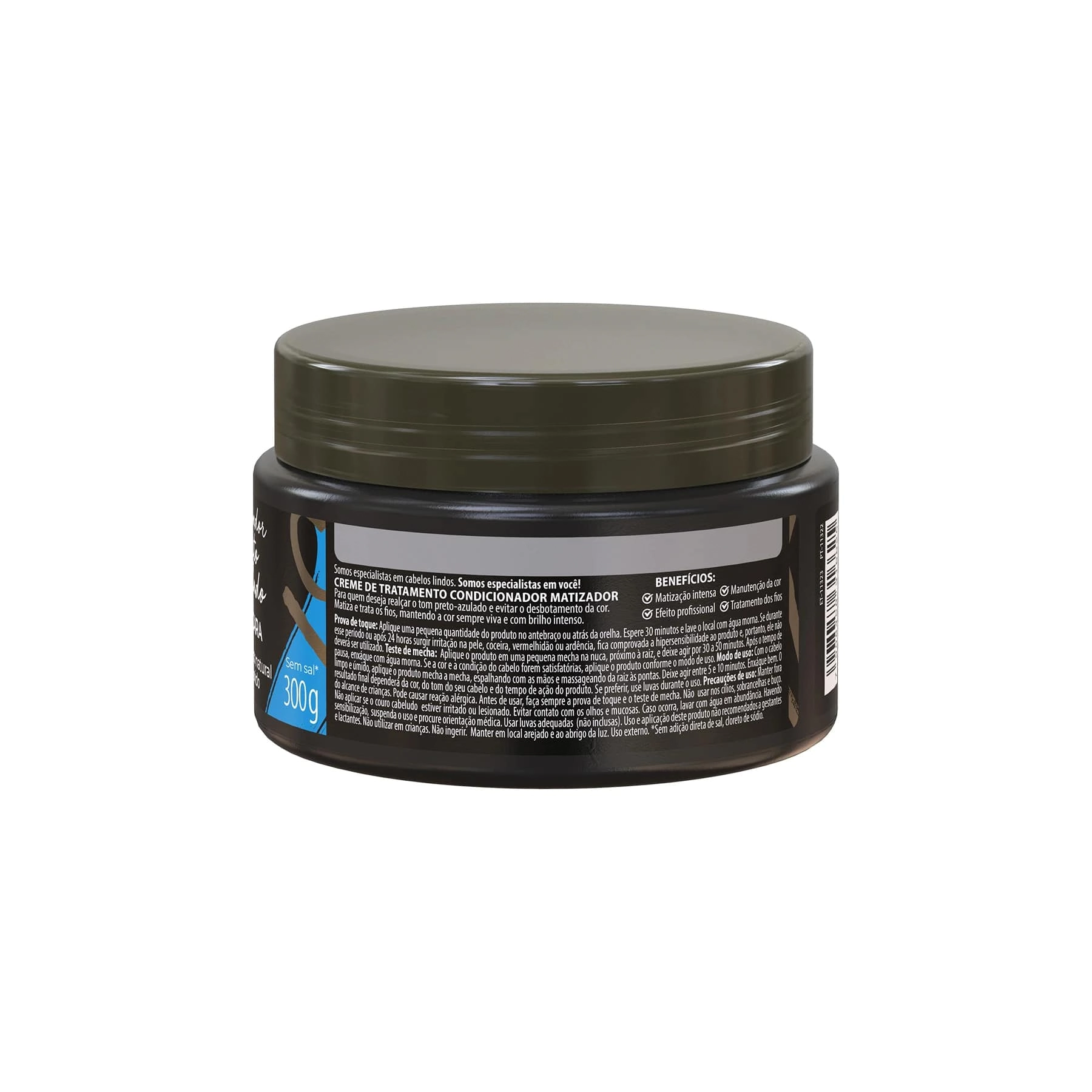 Salon Line Meu Liso Masc Matiz 300gr Preto Azulado