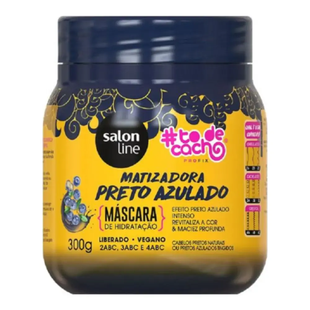 Salon Line Todecacho Masc Matiz 300gr Preta