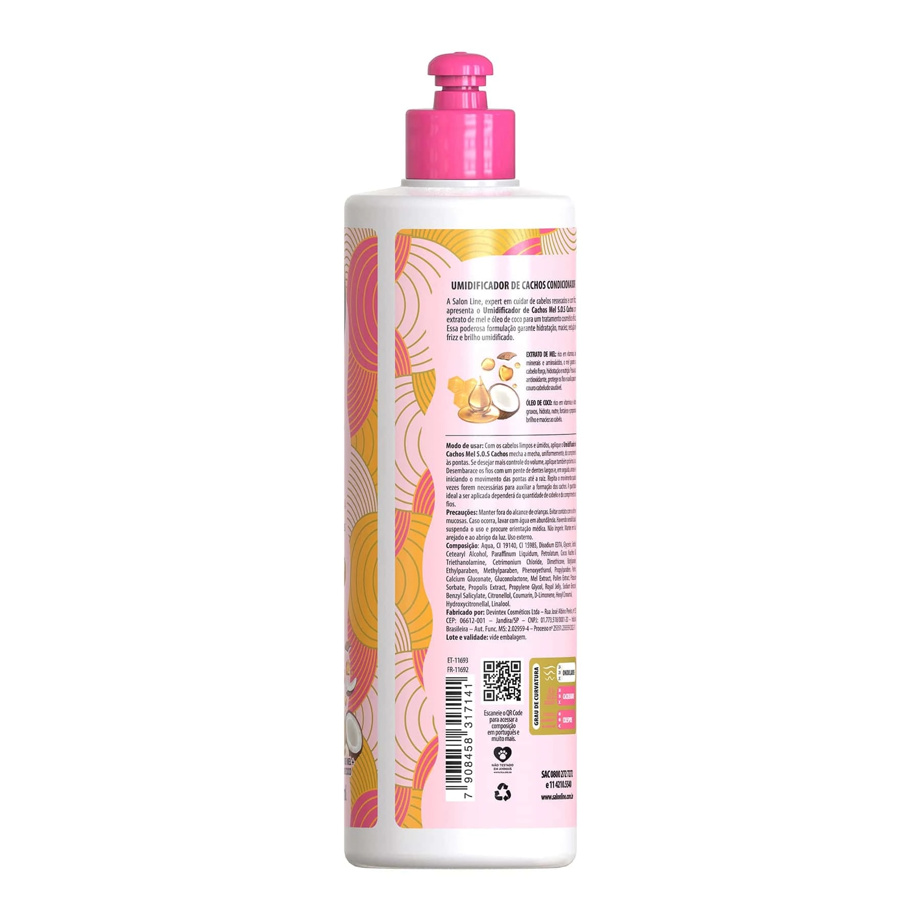 Salon Line Sos Umidificador 500ml Mel
