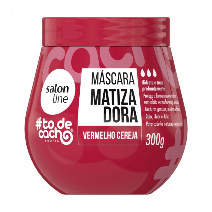 Masc Cap S Line Todecacho 300gr Condicionante Matiz Vermelho Cereja