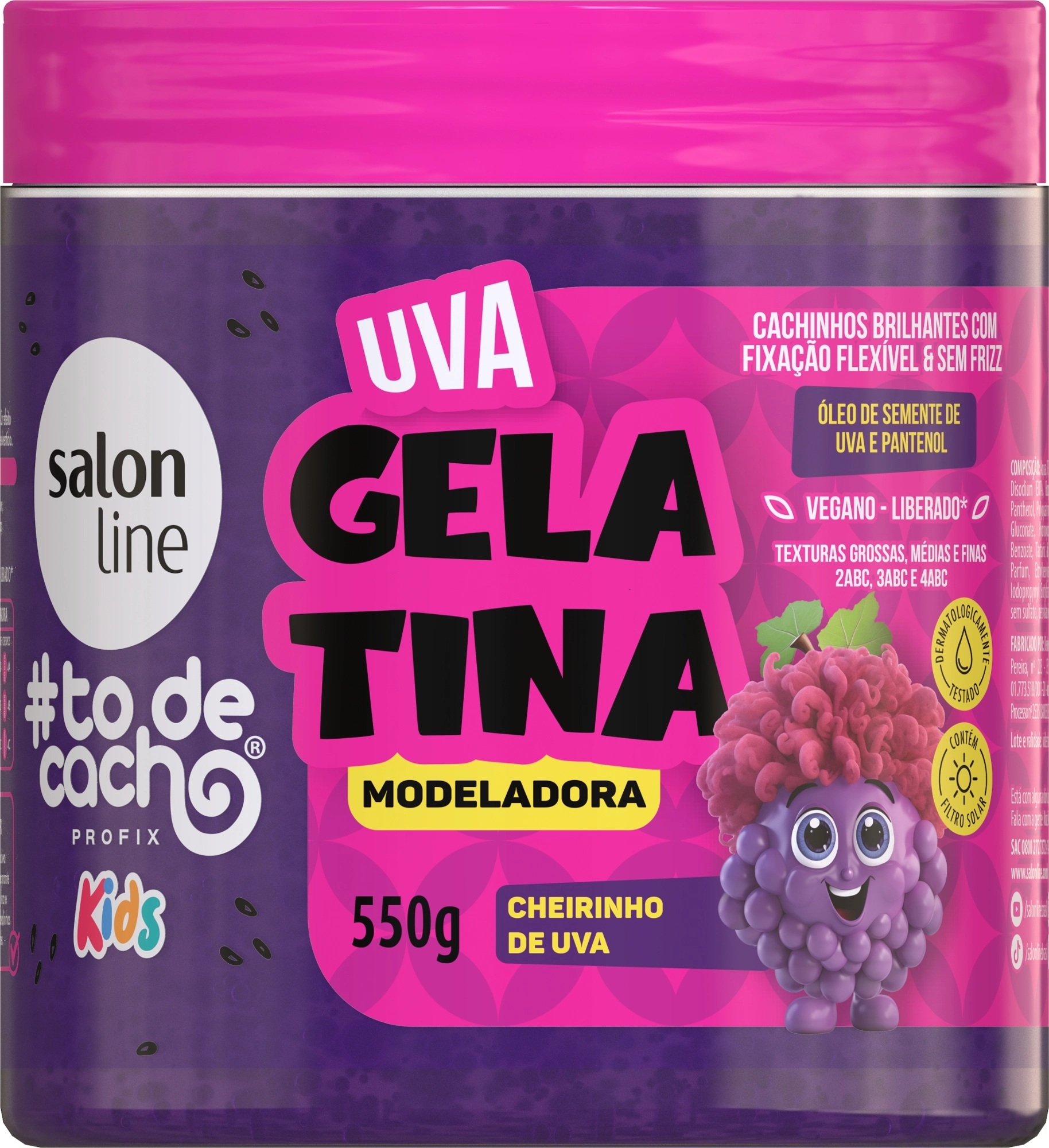 Salon Line Todecacho Gelatina 550g Kids Uva