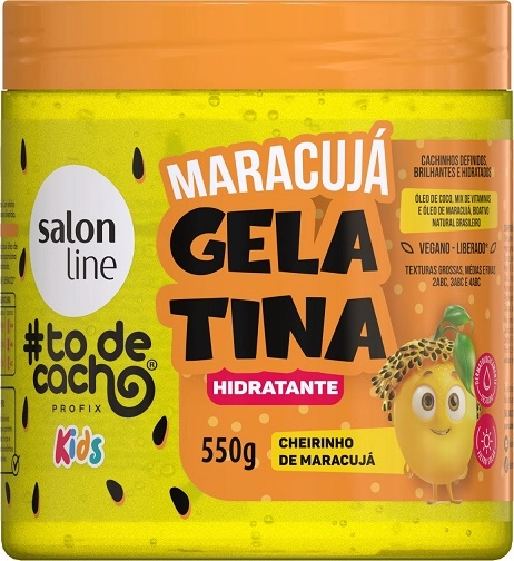 Gelatina Hidratante S Line Todecacho 550g Kids Maracuja