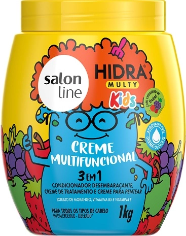 Mascara Tratamento Salon Line Kids Hidra Multy Multifuncional 3 Em 1 1kg