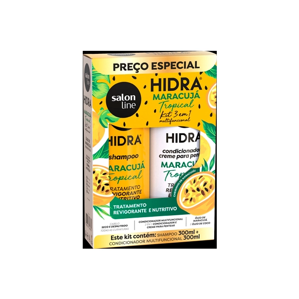 Kit Salon Line Shampoo Condicionador Hidra Maracuja 2x300ml