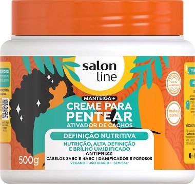 Salon Line Sos Ativ Cachos Cr Pentear 500g Definicao Nutritiva Novo