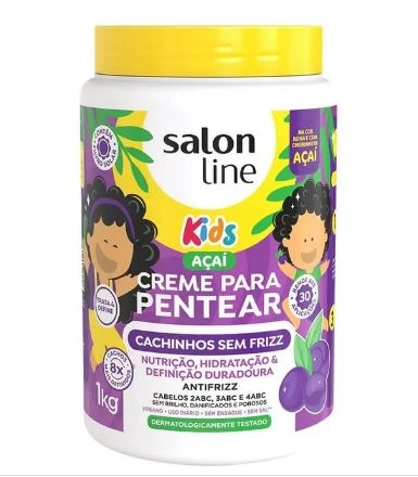 Cr Pent S Line 1kg Kids Acai Cachinhos Sem Frizz