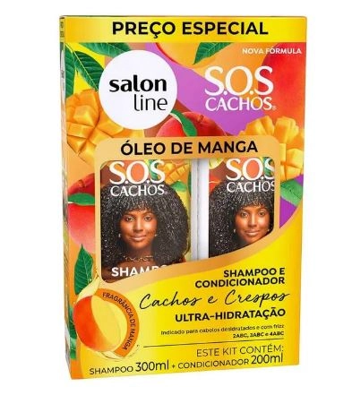 Kit S Line Sh 300ml Cond 200ml Sos Cachos Oleo De Manga