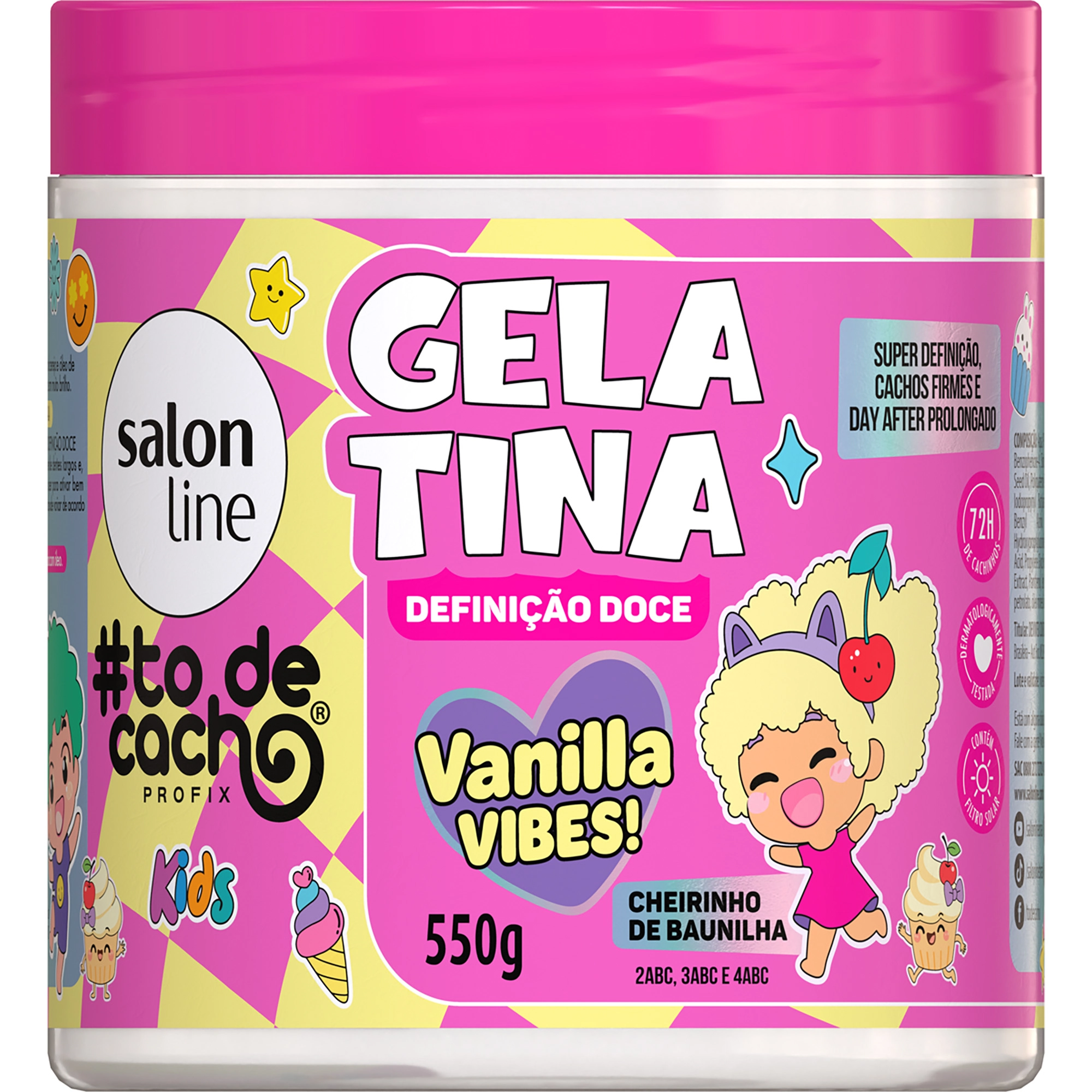 Gelatina S Line Todecacho 550g Kids Vanilla