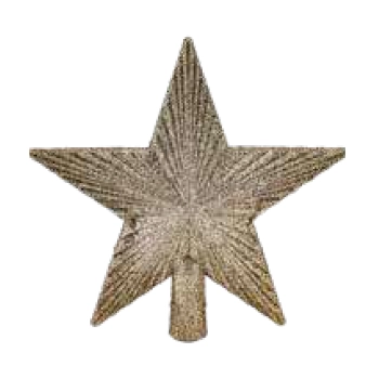 Enfeite Ponteira Estrela Frisco Magizi 15cm Champ.