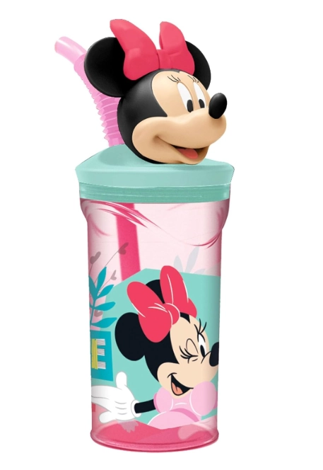 Copo 3d C/ Canudo Minnie 360ml