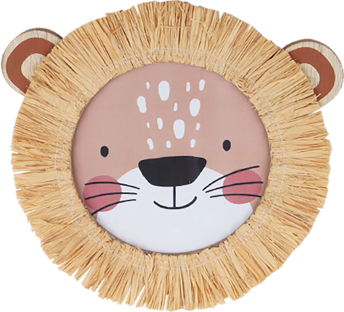 Porta Retrato Mdf Redondo Leao 20cm 29255 Tuut