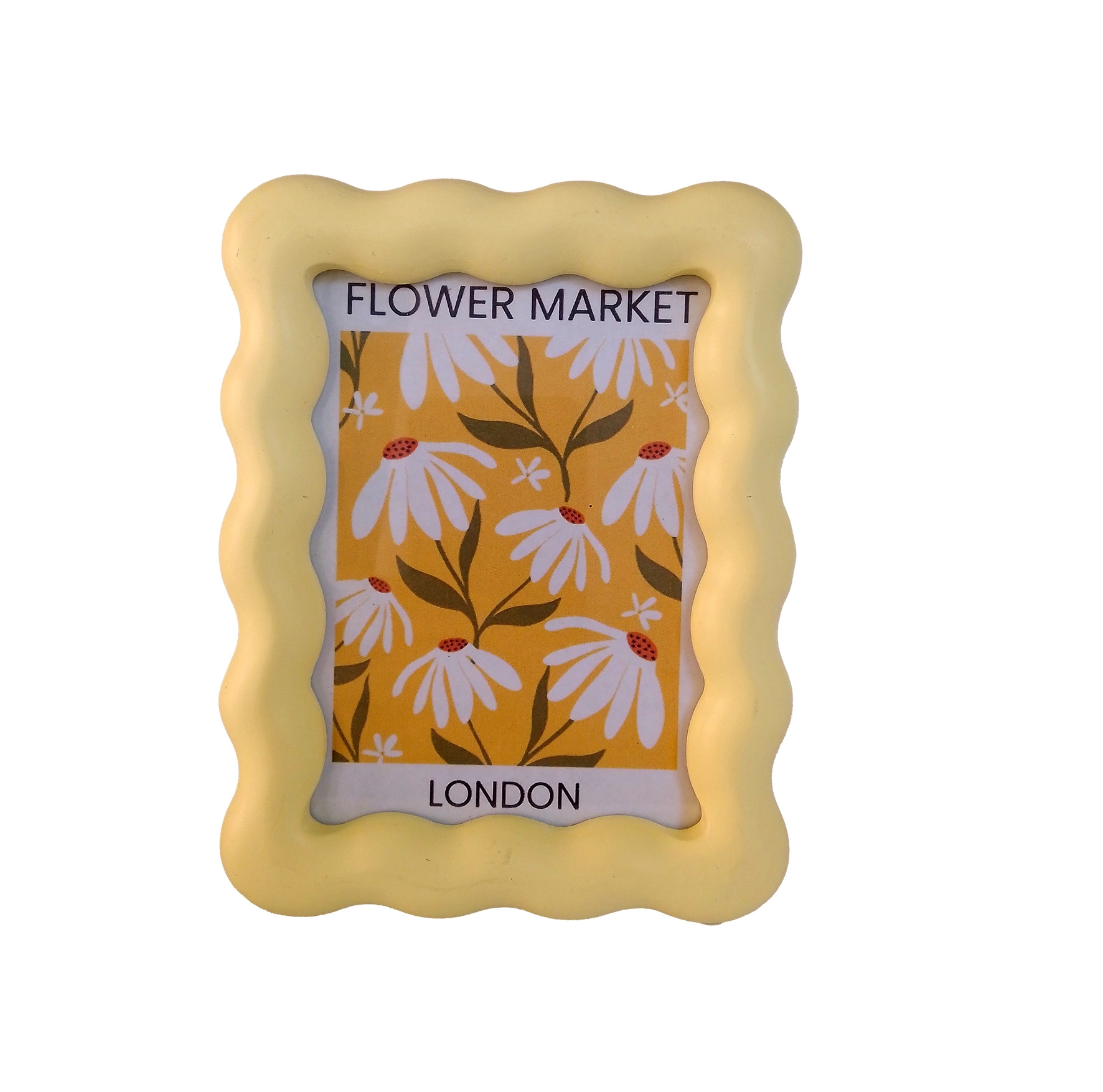 Porta Retrato Mdf Flower Ondulado 12,5x16cm 29749 Tuut