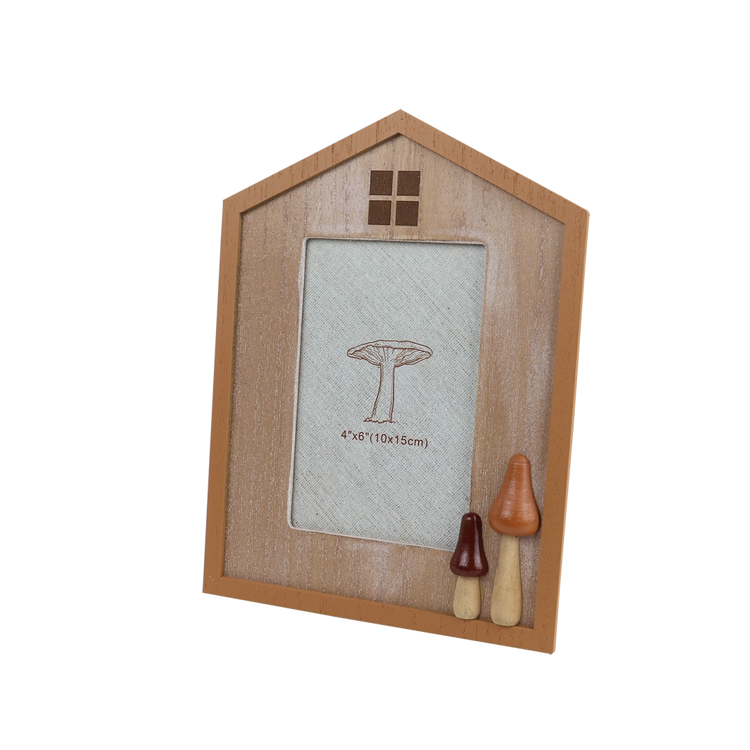 Porta Retrato Mdf Casa Cogumelo 10x15cm 29825 Tuut