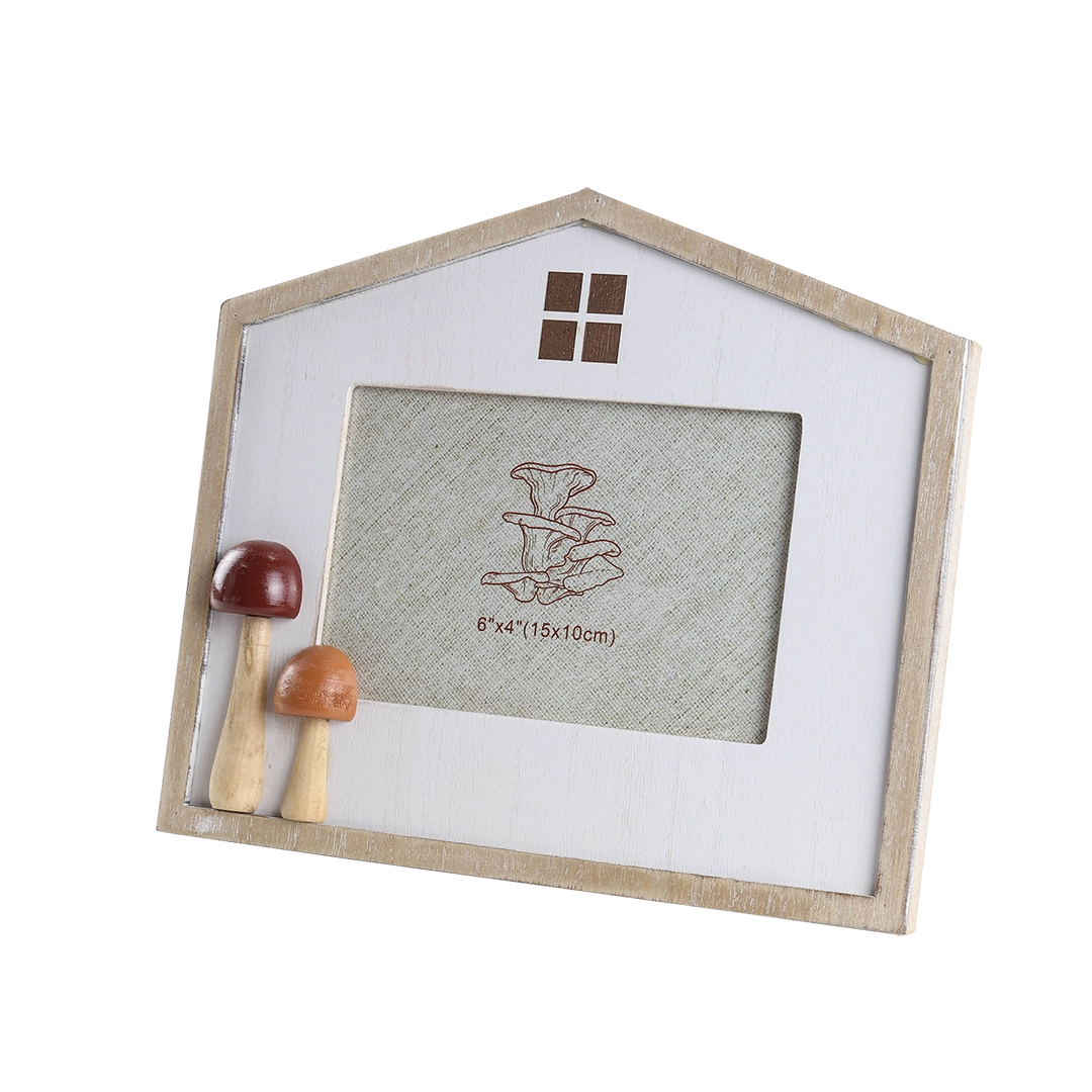 Porta Retrato Mdf Casa Cogumelo 15x10cm 29826 Tuut