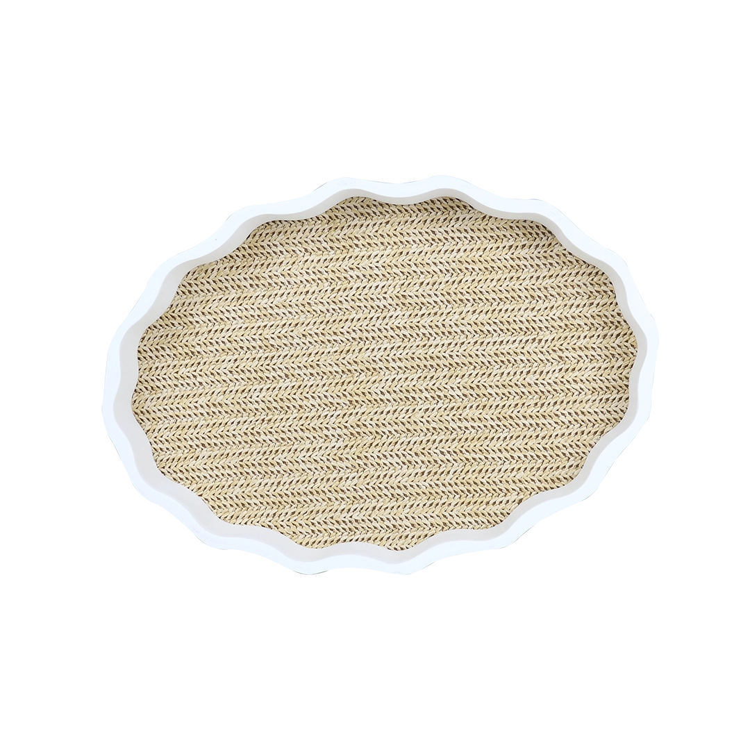 Bandeja Mdf Fundo Rattan 32,5x20x7cm 29832 Tuut