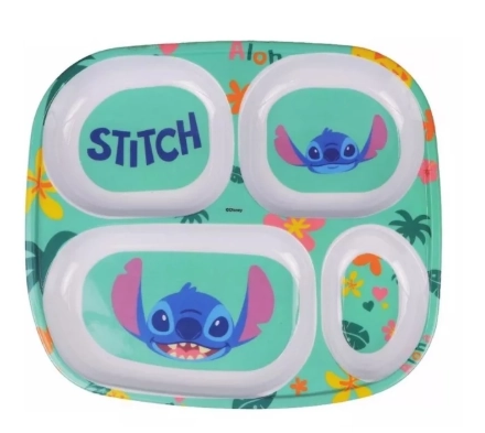 Prato Refeicao Melamina Stitch 25cm 30190 Yangzi