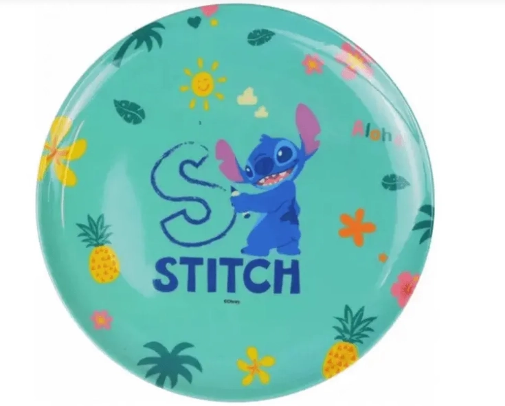 Prato Sobremesa Melamina Stitch 20cm 30191 Yangzi