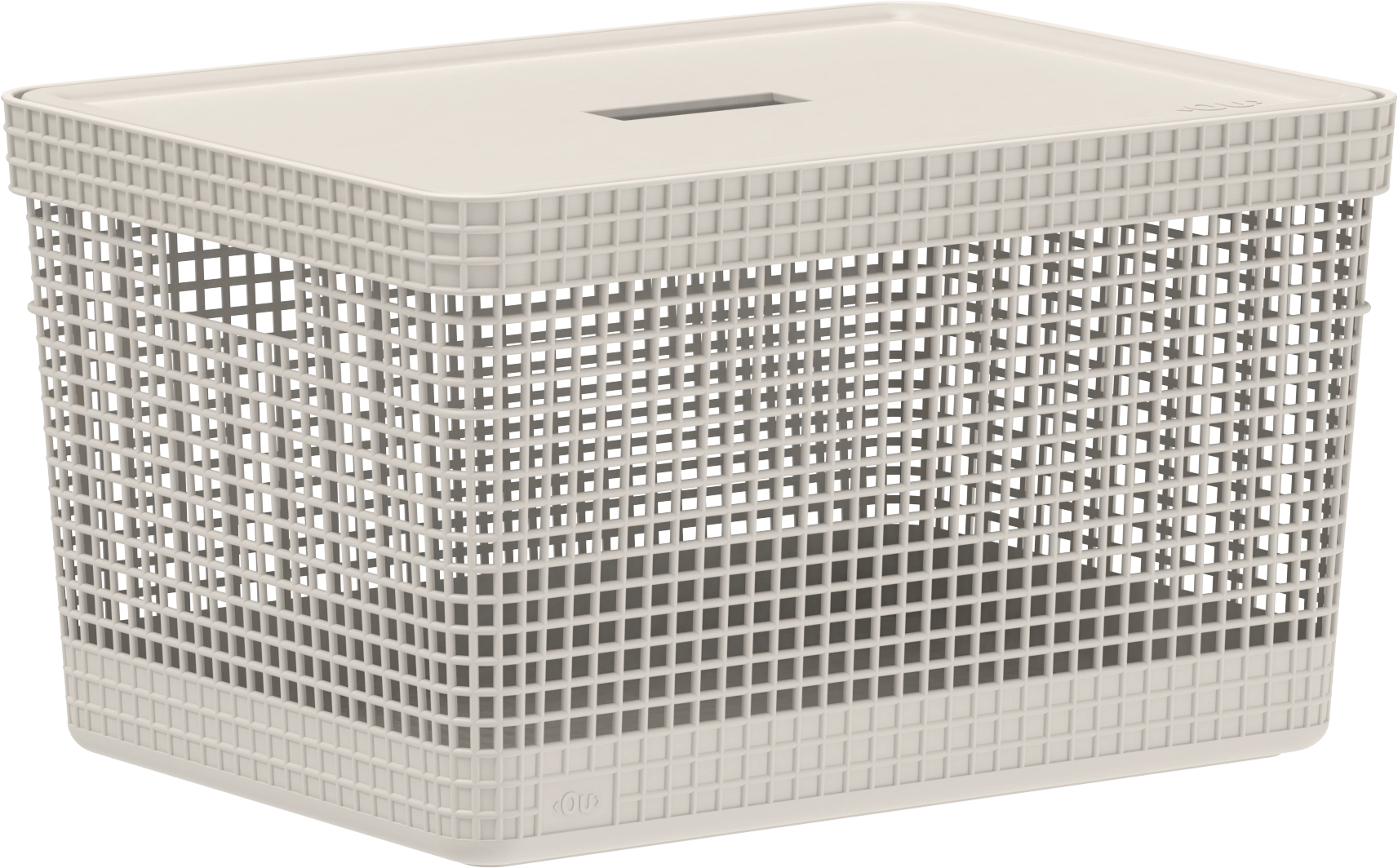Cesto Grid Tampa Bege 20l Cg350bgf Martiplast