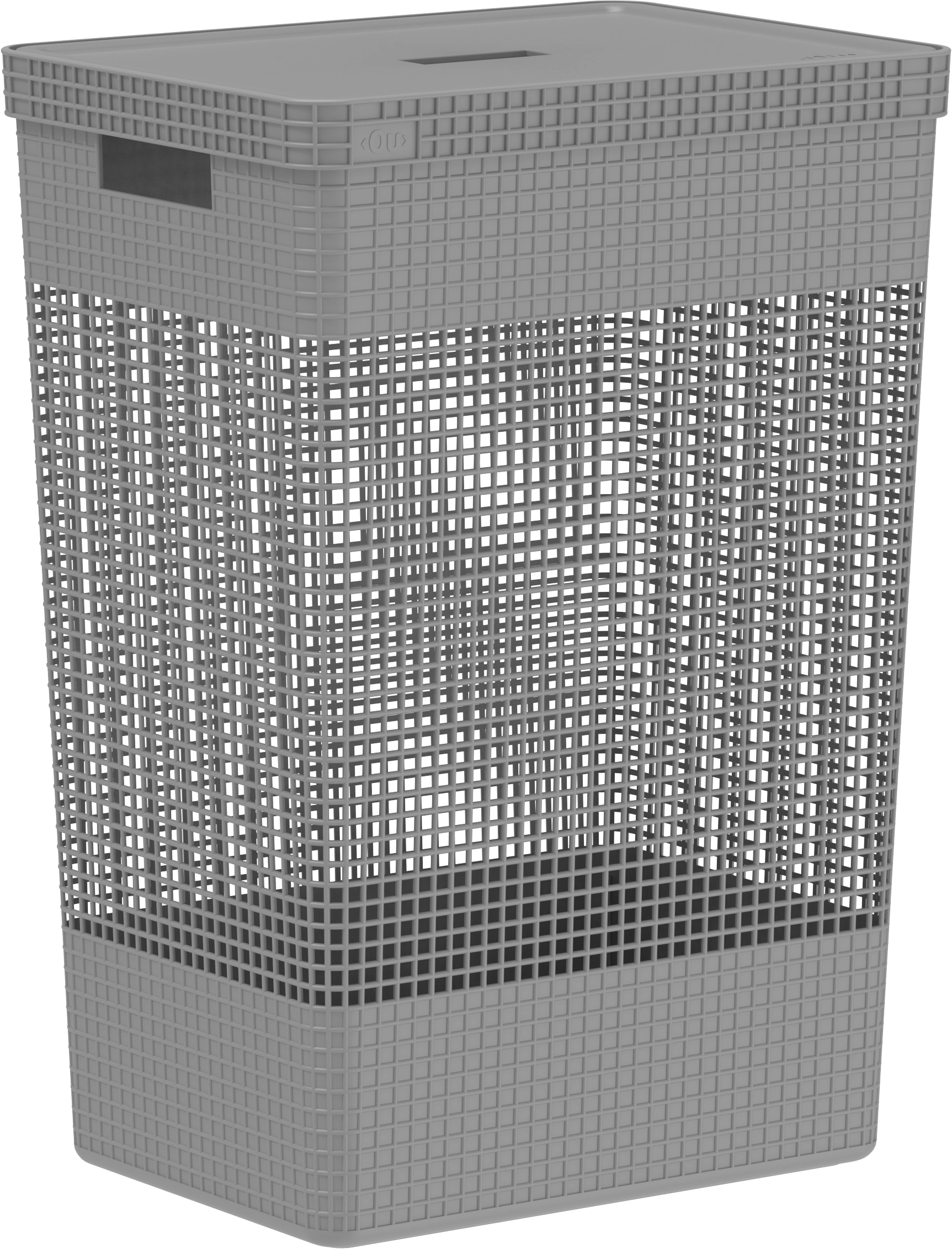 Cesto Roupas Grid Tampa Chumbo 49l Cg450chf Martiplast