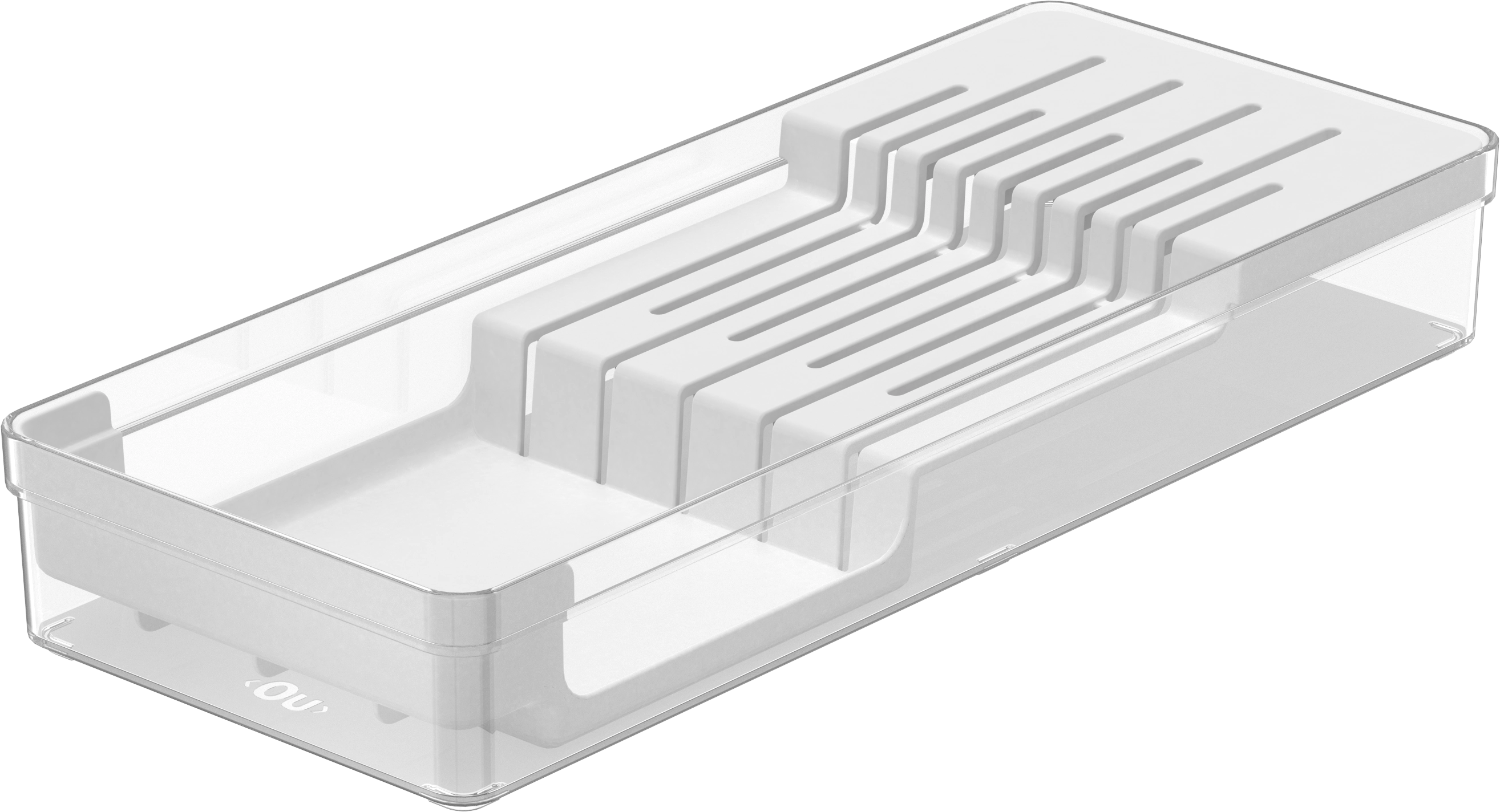 Organizador Facas Clear Branco Ogc900bcf Martiplast