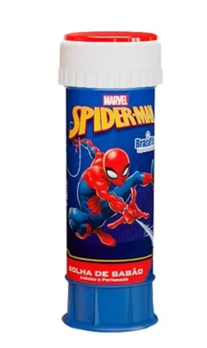 Bolha De Sabao Homem Aranha 60 Ml Com Jogo Display C/12