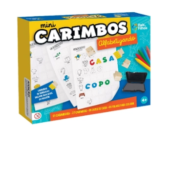 Mini Carimbo Alfabetizando Madeira Ref.790779