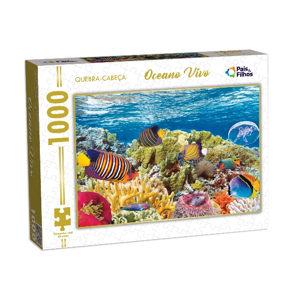 Quebra Cabeca Oceano Vivo 1000pcs 792458 Pais E Filhos