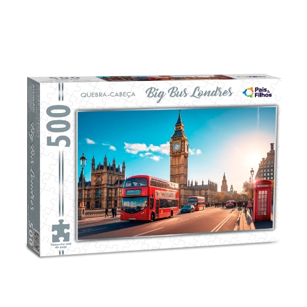 Quebra Cabeca 500pc Big Bus Londres 792991 Pais E Filhos