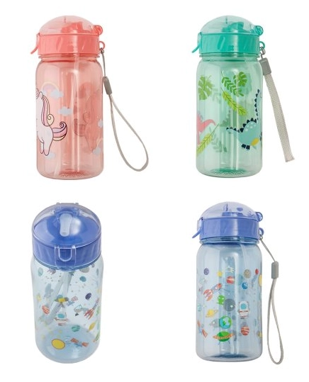 Garrafa Flash Infantil 340ml Plast Pet E Pp