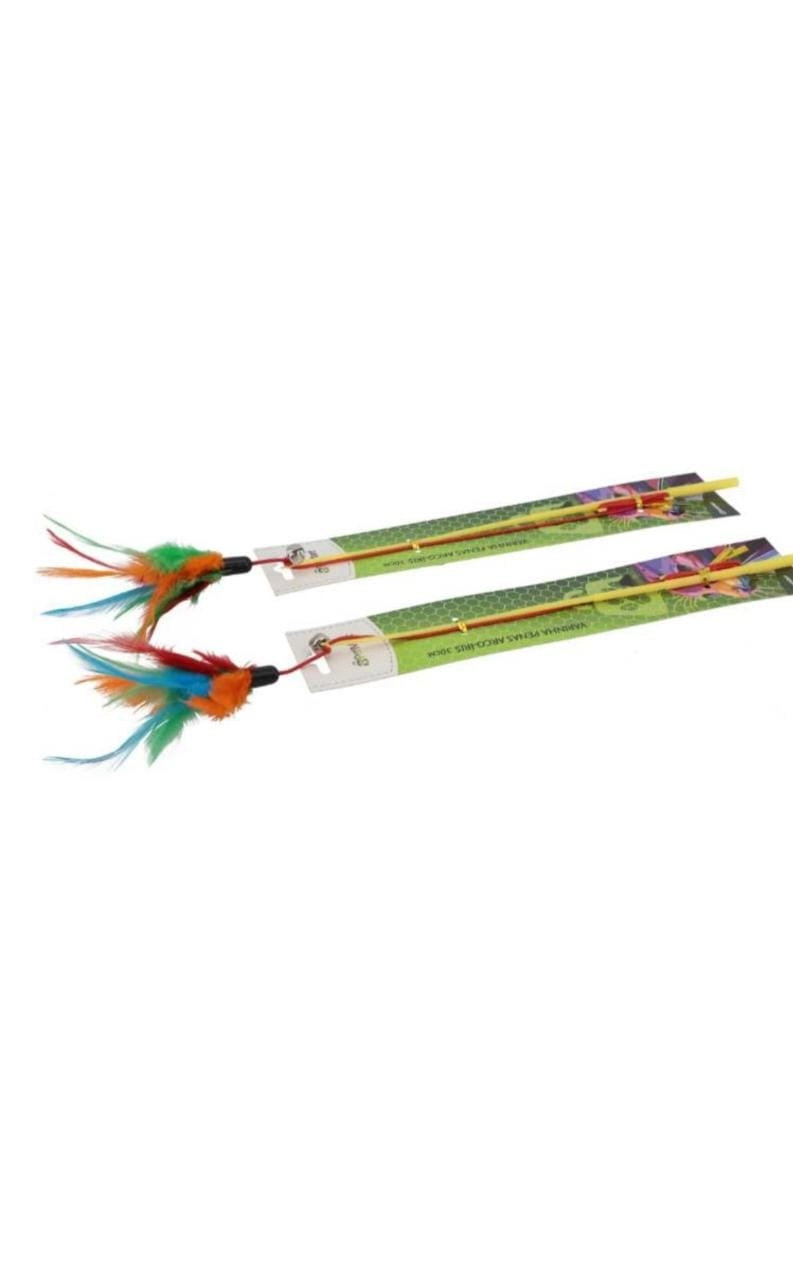 Varinha Penas Arco Iris 30cm Petmart 21673 Procanine