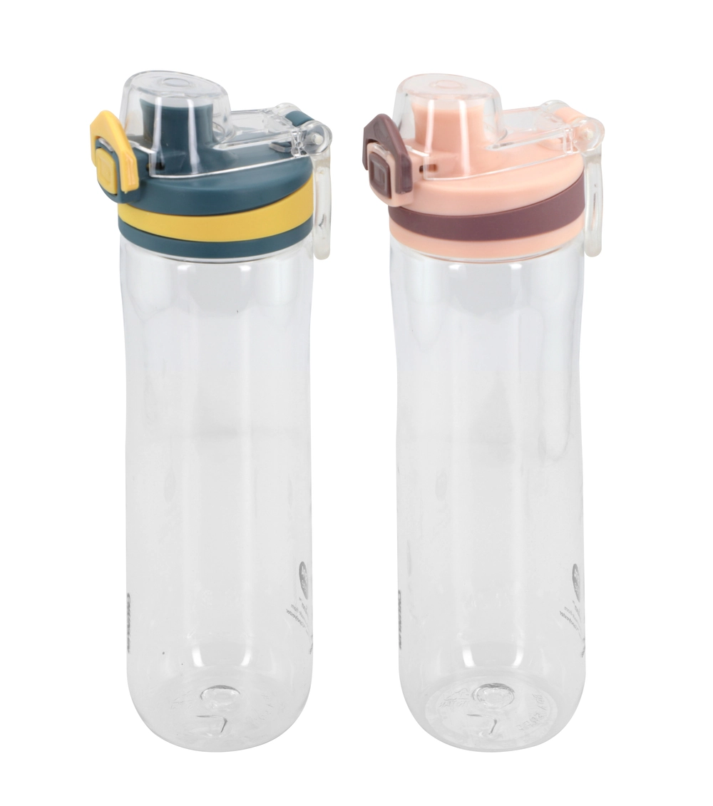 Garrafa Squeeze De Plastico 600ml Color C/ Trava Cm24
