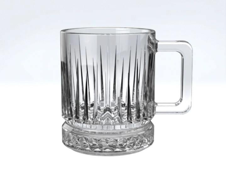 Caneca De Vidro Inga Elusia Piramide 250ml