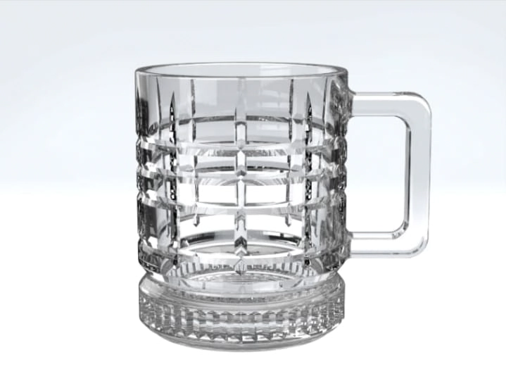Caneca De Vidro Inga Elusia Line 250ml