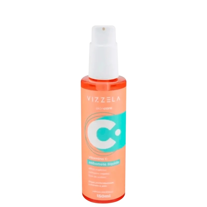 Sabonete Líquido Facial Com Vitamina C Vizzela Frasco 150ml