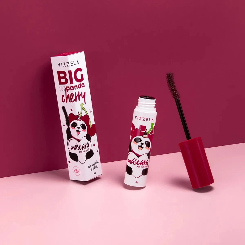 Mascara De Cilios Vizzela Big No Panda Cherry 5g