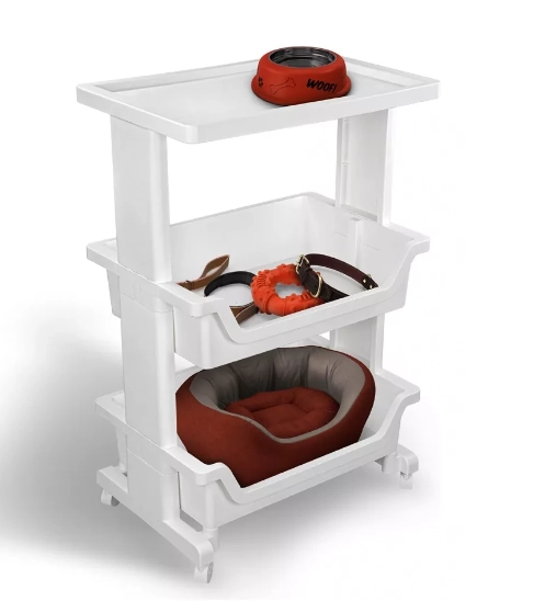 Estante Multiuso Branca 30x45x71.5cm 3 Bandejas Or44100 Ordene
