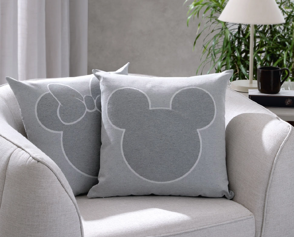 Capa Almofada Mickey Miniaturas 45x45cm 1021 1467 Bella