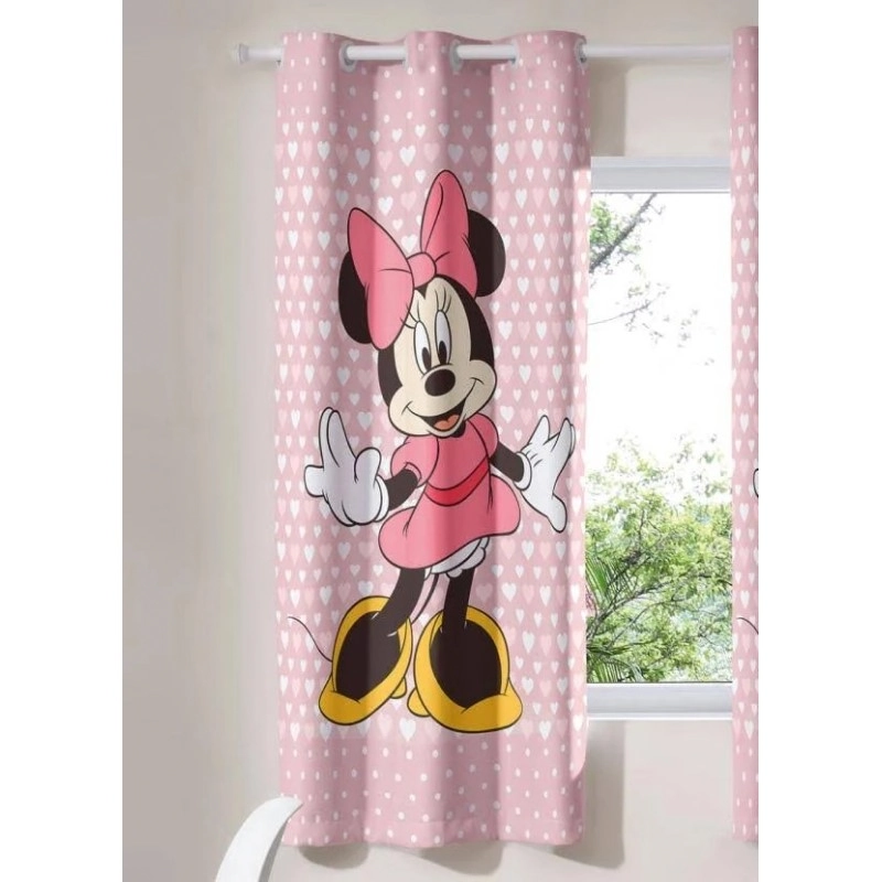 Corta Luz Ilhos Minnie Coracoes 2.40x1.70m 1439 Bella Janela