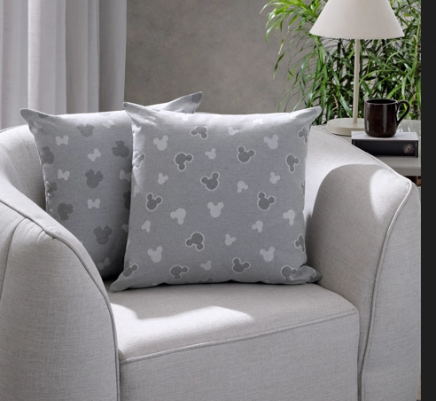 Capa Almofada Jacquard Mickey Miniaturas 45x45cm 1023.1467 Bella Janela